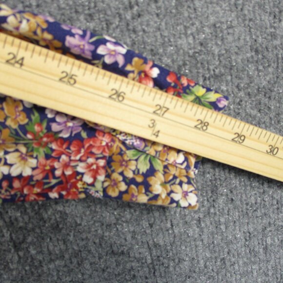 VINTAGE Andrew McMullan Shirt Womens 8 Pink Blue Floral Print Lilac USA Made - Picture 11 of 12